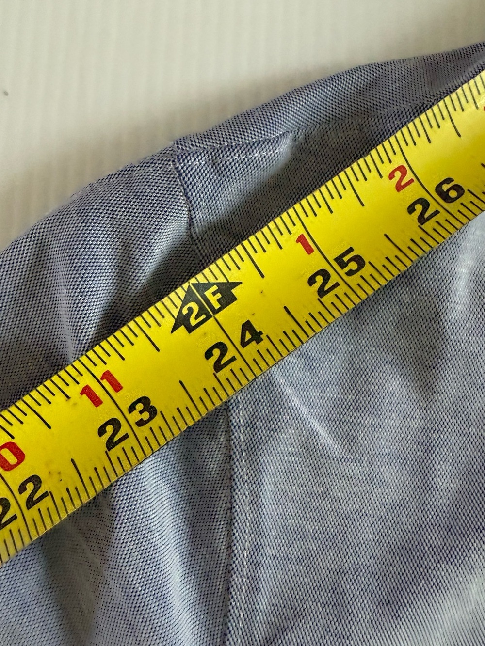 Classic Men's Light Blue Long-Sleeve Button-Down Shirt - Picture 8 of 9